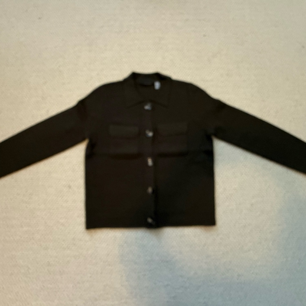 T Tahari Olive Green Knit Top